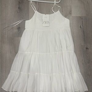 Zara Textured White Garment